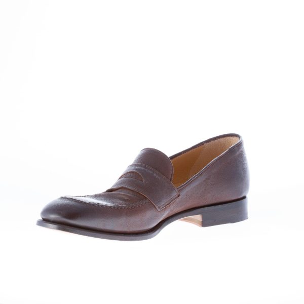 MIGLIORE mocassino in vitello invecchiato TESTA DI MORO con fascetta - immagine 7