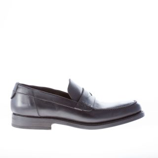 MIGLIORE uomo mocassino in pelle lavata NERO con mascherina