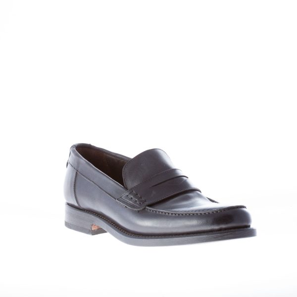 MIGLIORE uomo mocassino in pelle lavata NERO con mascherina - immagine 2