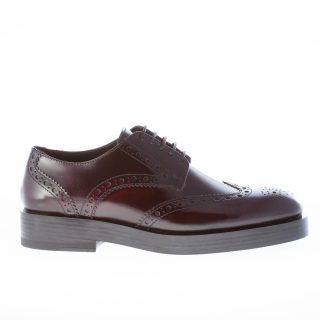 STRIKE FIRENZE donna scarpa derby in pelle BORDEAUX con coda di rondine