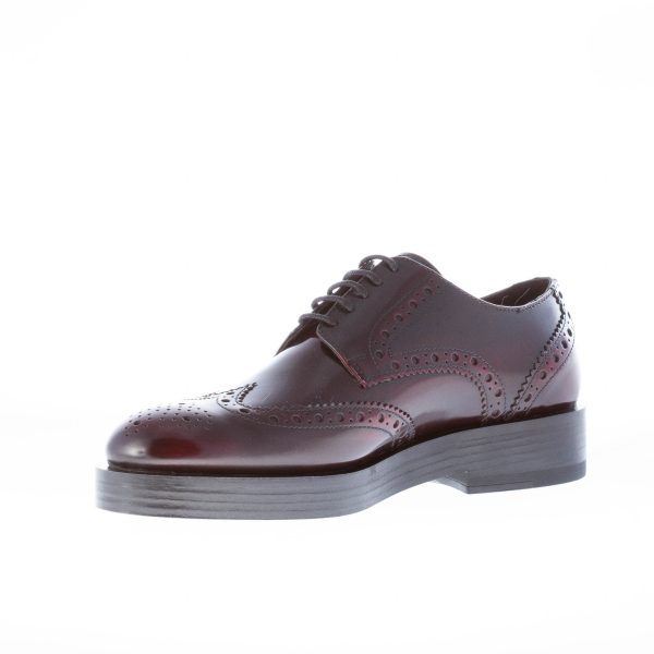 STRIKE FIRENZE donna scarpa derby in pelle BORDEAUX con coda di rondine - immagine 6