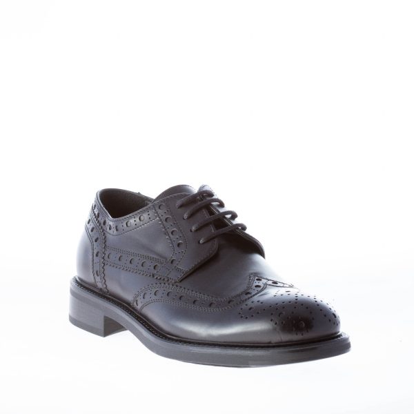 STRIKE FIRENZE uomo scarpa derby in pelle NERO con coda di rondine - immagine 2