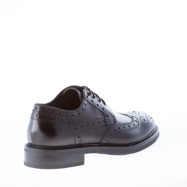 STRIKE FIRENZE uomo scarpa derby in pelle NERO con coda di rondine - immagine 3