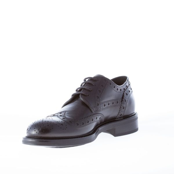 STRIKE FIRENZE uomo scarpa derby in pelle NERO con coda di rondine - immagine 7