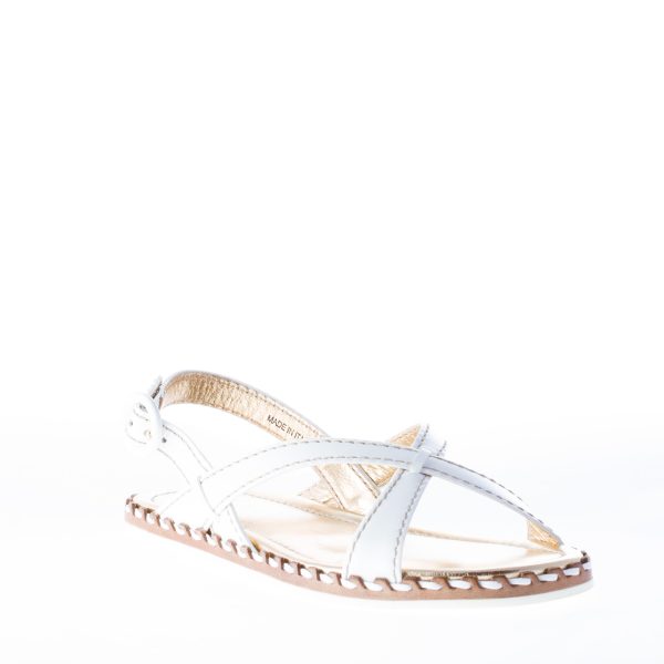 CAR SHOE donna sandalo basso in vernice BIANCO - immagine 2