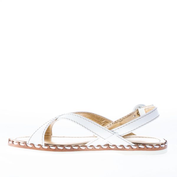 CAR SHOE donna sandalo basso in vernice BIANCO - immagine 5