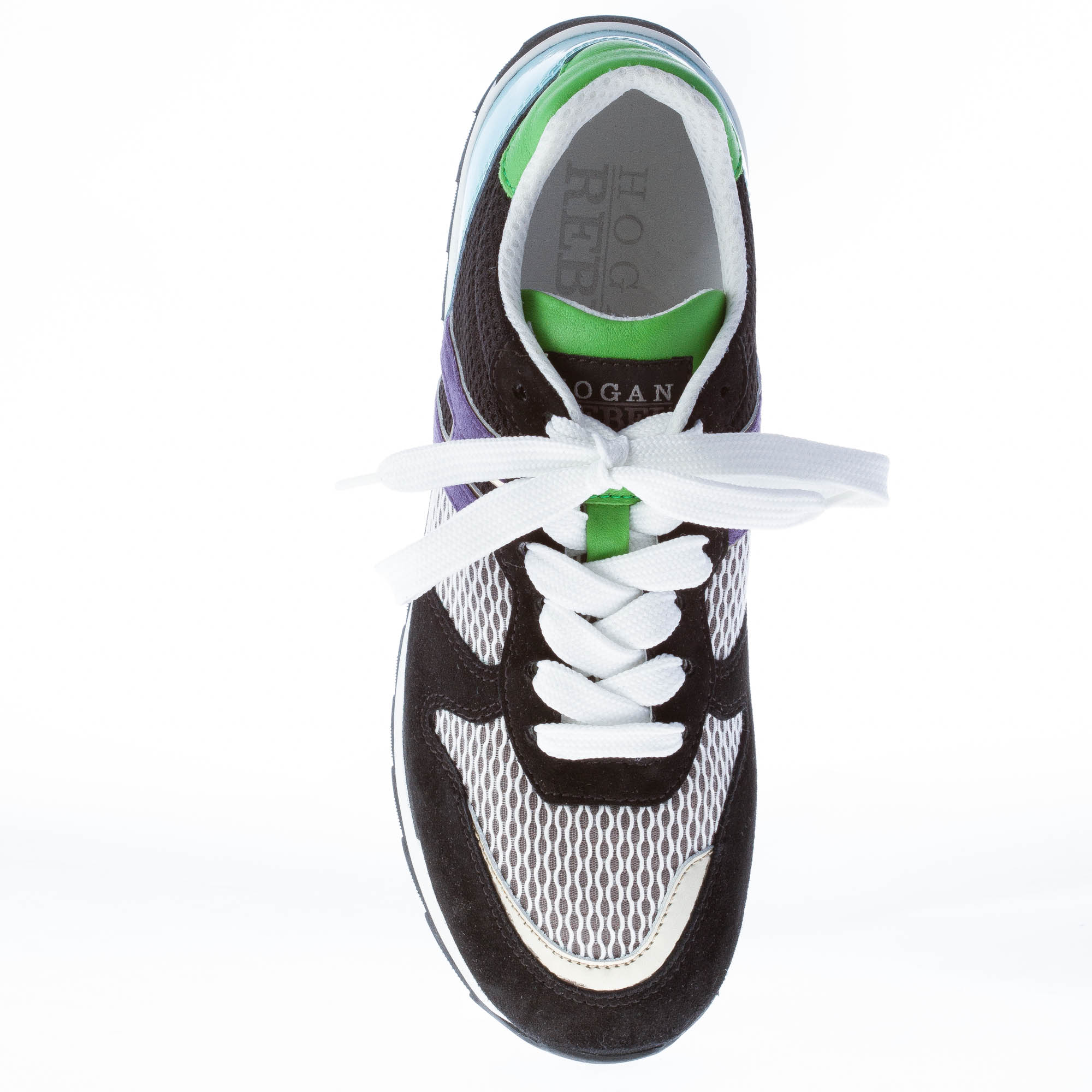 HOGAN scarpe donna Sneaker R261 multicolore nero bianco turchese verde viola 