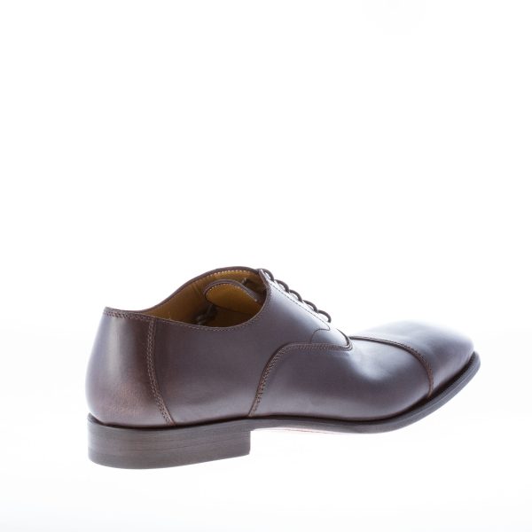MIGLIORE uomo scarpa francesina in pelle TESTA DI MORO con puntale - immagine 3
