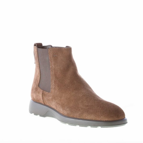 HOGAN uomo Dress X H2840 stivaletto elasticizzato in camoscio MARRONE - immagine 2