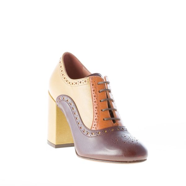 L'AUTRE CHOSE donna scarpa francesina in pelle MULTICOLORE con dettagli brogue - immagine 2