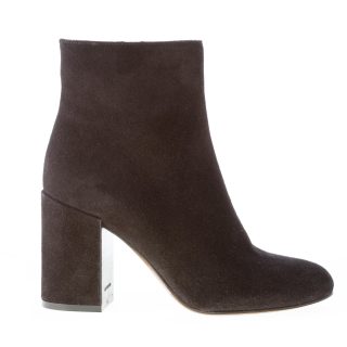 L'AUTRE CHOSE donna tronchetto in crosta NERO con chiusura zip. Tacco 8,5 cm