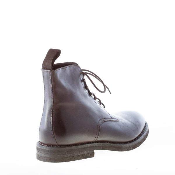 MIGLIORE uomo scarponcino allacciato in pelle TESTA DI MORO - immagine 3