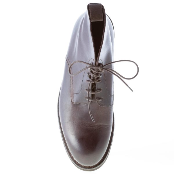 MIGLIORE uomo scarponcino allacciato in pelle TESTA DI MORO - immagine 7