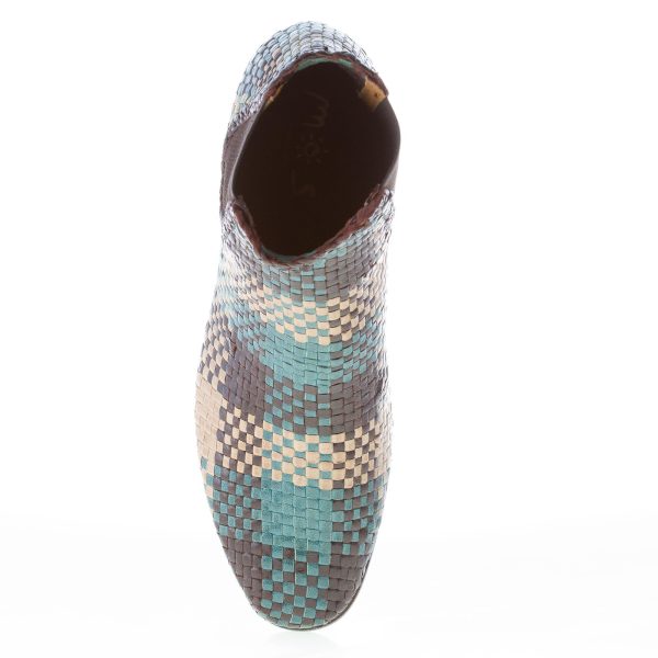 MOS donna stivaletto elasticizzato in pelle intrecciata marrone MULTICOLORE - immagine 7