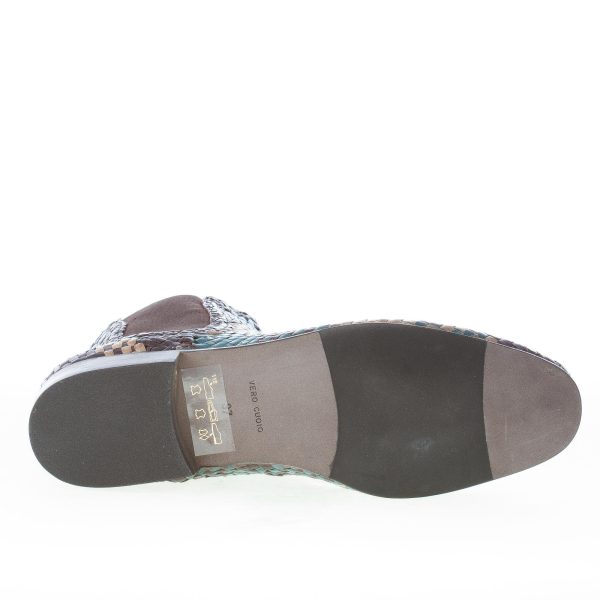 MOS donna stivaletto elasticizzato in pelle intrecciata marrone MULTICOLORE - immagine 8