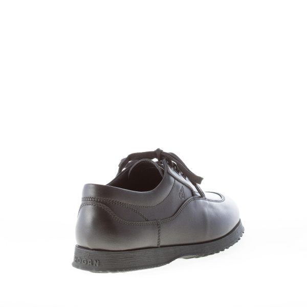 HOGAN uomo scarpa stringata Traditional in pelle NERO - immagine 3