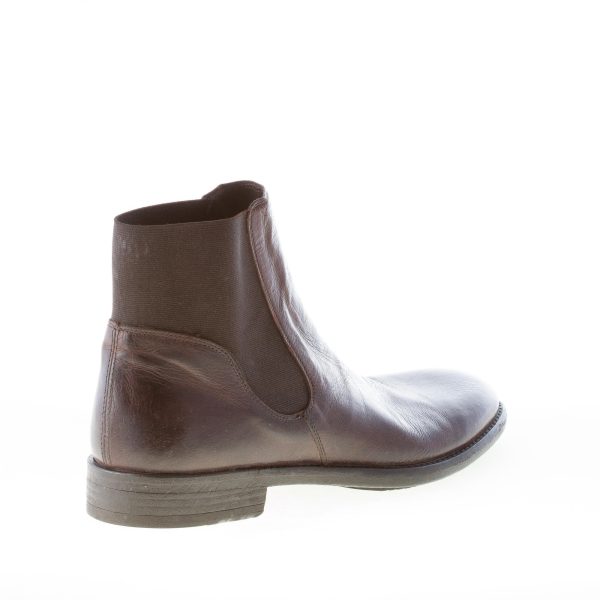 IDEE DE POINTE uomo stivaletto elasticizzato in pelle TESTA DI MORO - immagine 3