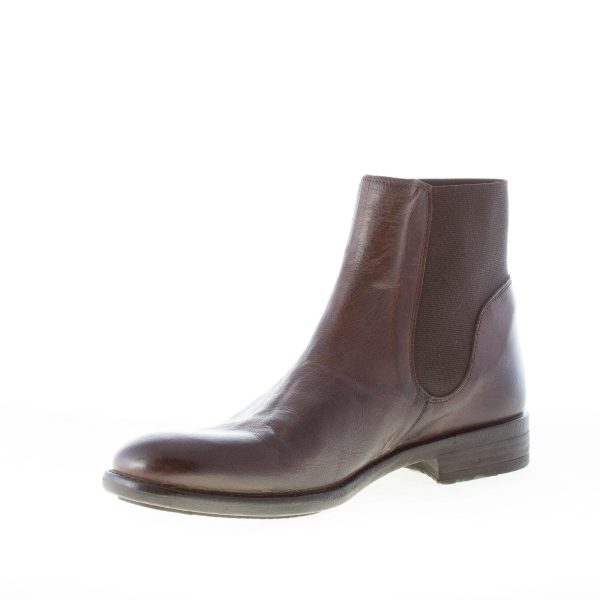 IDEE DE POINTE uomo stivaletto elasticizzato in pelle TESTA DI MORO - immagine 6