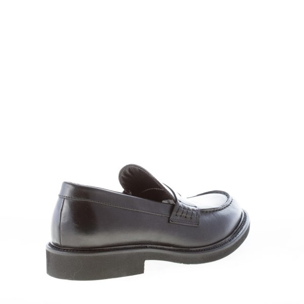 MIGLIORE uomo mocassino penny in pelle NERO. Suola in gomma leggera - immagine 3