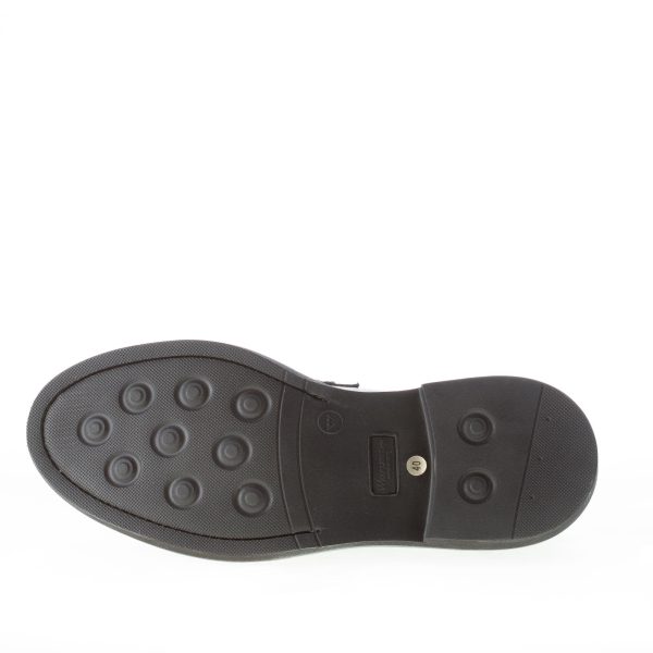 MIGLIORE uomo mocassino penny in pelle NERO. Suola in gomma leggera - immagine 8