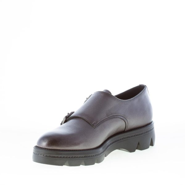 SANTONI donna scarpa con doppia fibbia in nappa perlata GRIGIO - immagine 6