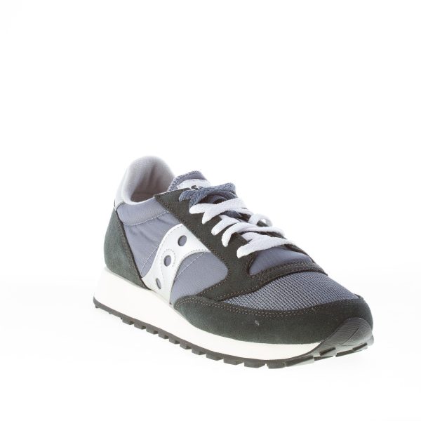 SAUCONY uomo sneaker Jazz O Vintage in nylon e camoscio BLU NAVY più argento - immagine 2