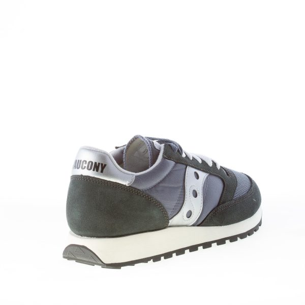 SAUCONY uomo sneaker Jazz O Vintage in nylon e camoscio BLU NAVY più argento - immagine 3