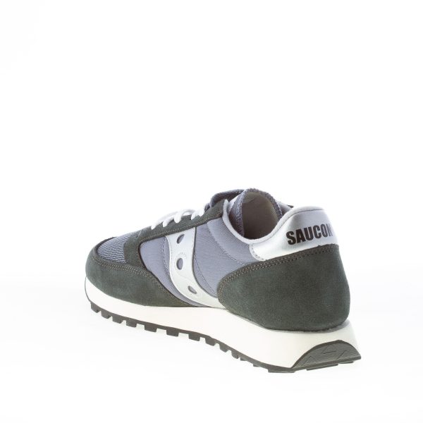 SAUCONY uomo sneaker Jazz O Vintage in nylon e camoscio BLU NAVY più argento - immagine 4
