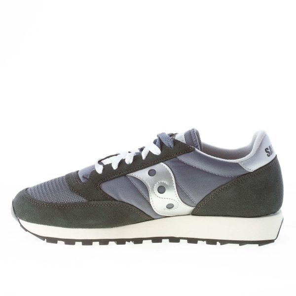 SAUCONY uomo sneaker Jazz O Vintage in nylon e camoscio BLU NAVY più argento - immagine 5