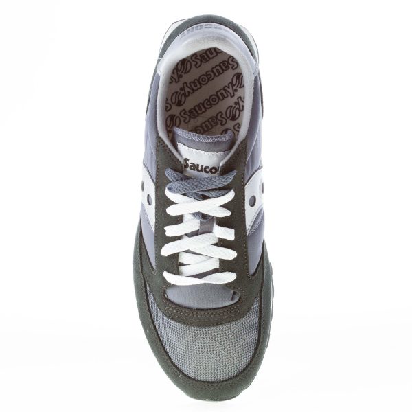 SAUCONY uomo sneaker Jazz O Vintage in nylon e camoscio BLU NAVY più argento - immagine 7