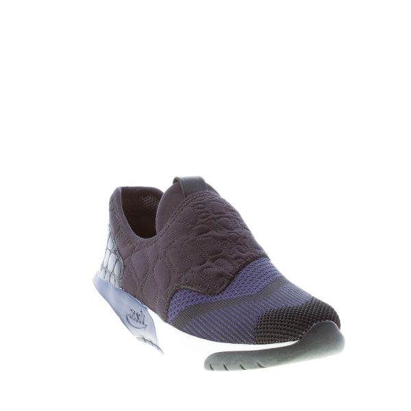 ASH donna slip on sneaker in tessuto NERO e BLU indigo - immagine 2