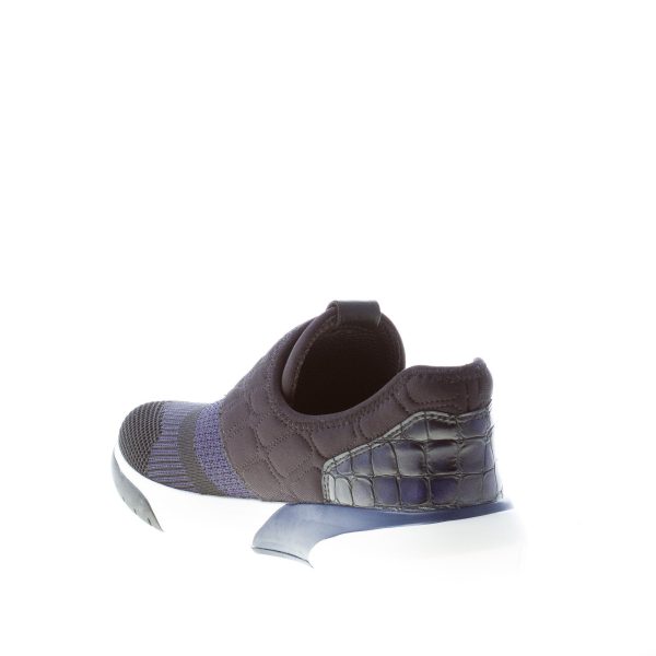 ASH donna slip on sneaker in tessuto NERO e BLU indigo - immagine 4