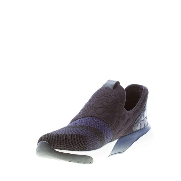 ASH donna slip on sneaker in tessuto NERO e BLU indigo - immagine 6