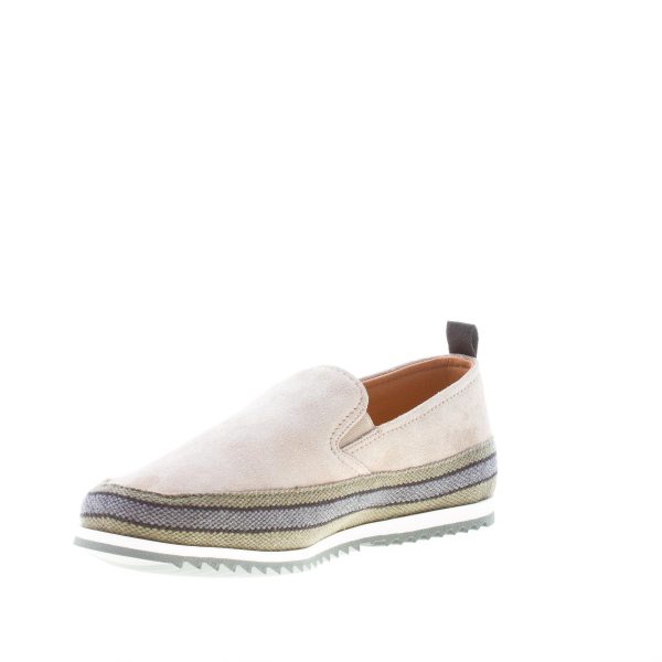 CAR SHOE uomo pantofola slip on in camoscio DESERTO con tessuto multicolore - immagine 6
