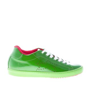 ISHIKAWA donna sneaker bassa in vernice VERDE