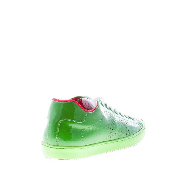 ISHIKAWA donna sneaker bassa in vernice VERDE - immagine 3