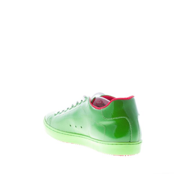 ISHIKAWA donna sneaker bassa in vernice VERDE - immagine 4
