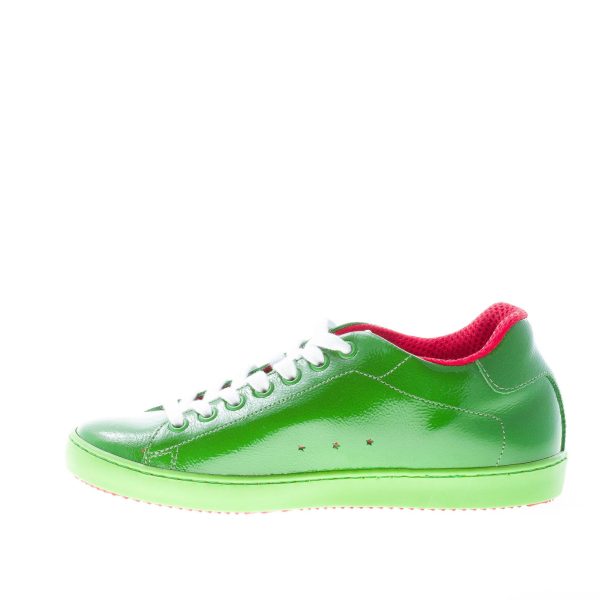 ISHIKAWA donna sneaker bassa in vernice VERDE - immagine 5