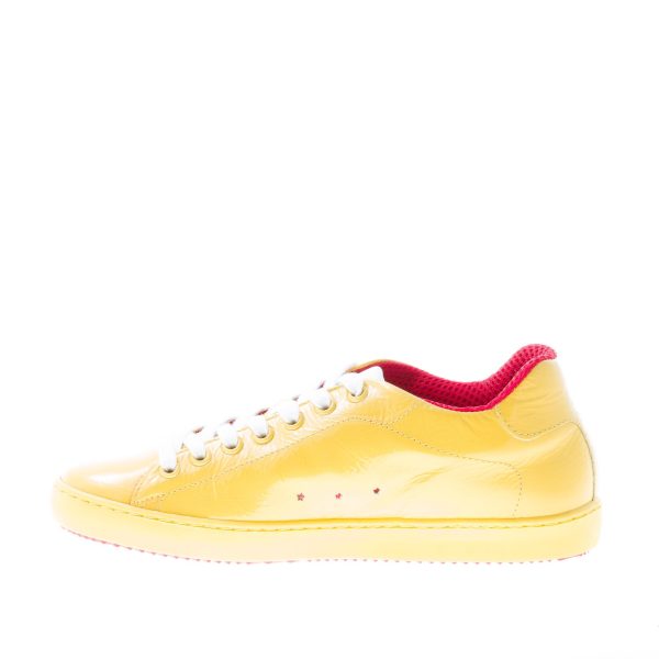 ISHIKAWA donna sneaker bassa in vernice GIALLO - immagine 5