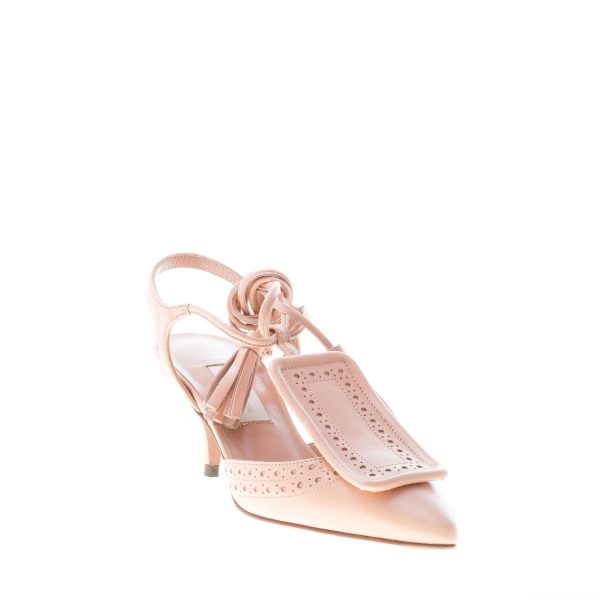 L'AUTRE CHOSE donna scarpa chiusa in punta in pelle PESCA con lacci alla caviglia. Tacco 6,5 cm - immagine 2