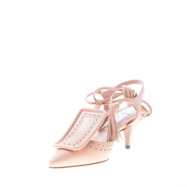 L'AUTRE CHOSE donna scarpa chiusa in punta in pelle PESCA con lacci alla caviglia. Tacco 6,5 cm - immagine 6