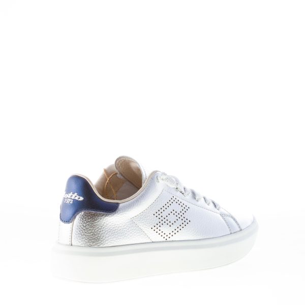 LOTTO Leggenda donna sneaker Impressions in pelle metallizzata ARGENTO - immagine 3