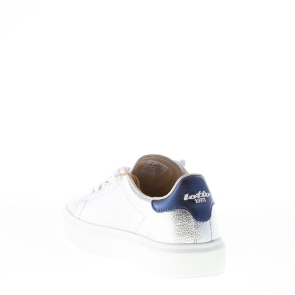 LOTTO Leggenda donna sneaker Impressions in pelle metallizzata ARGENTO - immagine 4