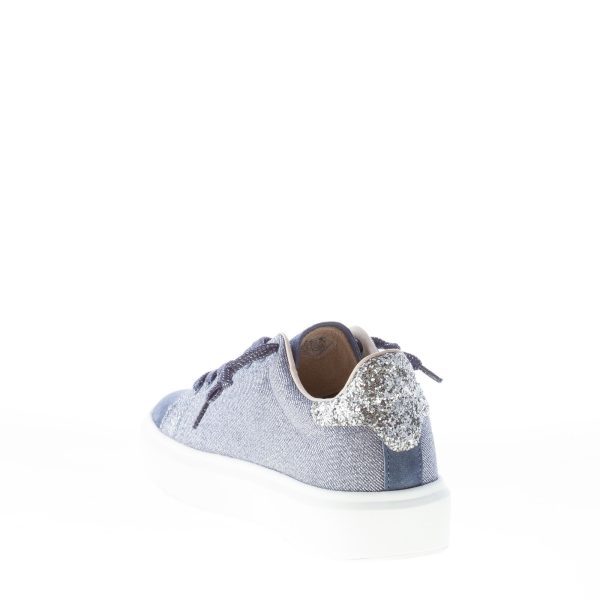 LOTTO Leggenda donna sneaker Impressions Denim in camoscio e tessuto BLU con glitter - immagine 4
