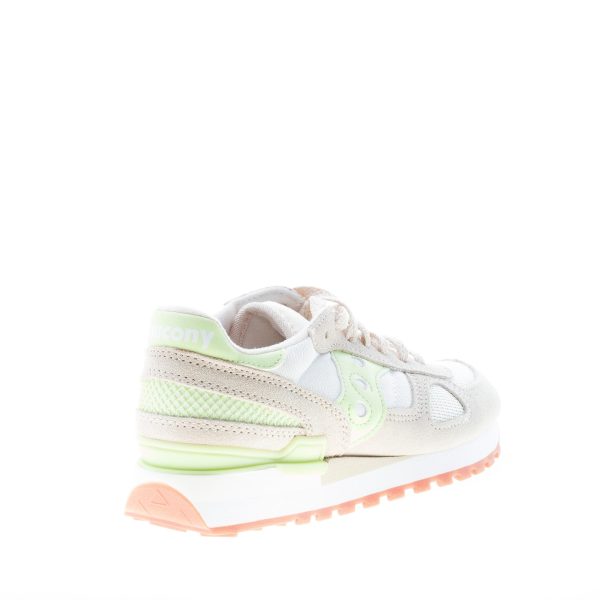 SAUCONY donna sneaker Shadow Original in tessuto GRIGIO chiaro e camoscio tortora più verde - immagine 3