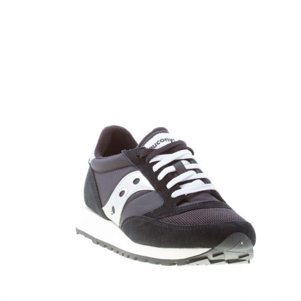 SAUCONY uomo sneaker Jazz Original Vintage in nylon e camoscio NERO più argento - immagine 2
