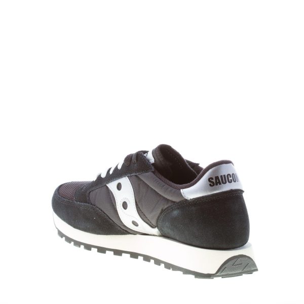 SAUCONY uomo sneaker Jazz Original Vintage in nylon e camoscio NERO più argento - immagine 4