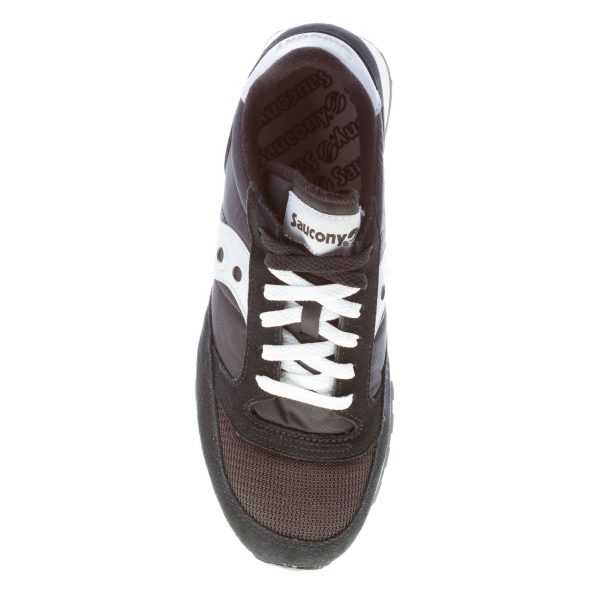SAUCONY uomo sneaker Jazz Original Vintage in nylon e camoscio NERO più argento - immagine 7