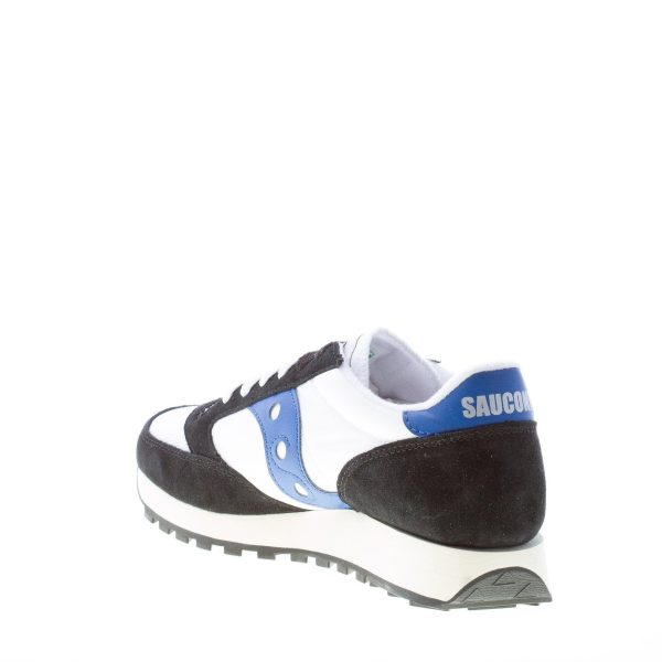 SAUCONY uomo sneaker Jazz Original Vintage in nylon BIANCO più camoscio NERO - immagine 4