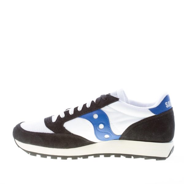 SAUCONY uomo sneaker Jazz Original Vintage in nylon BIANCO più camoscio NERO - immagine 5